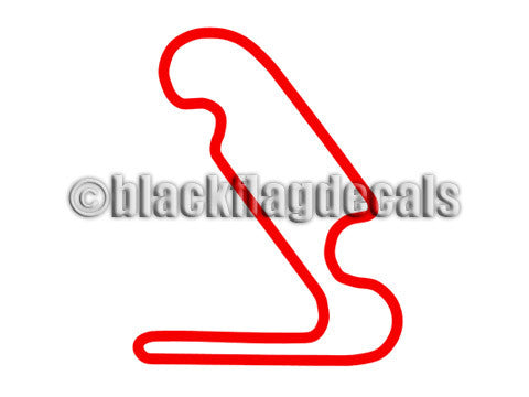 Auto Plus Raceway track map sticker – Black Flag Decals