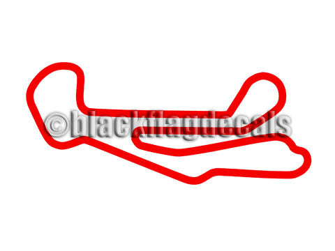 Barber Motorsports park track map sticker