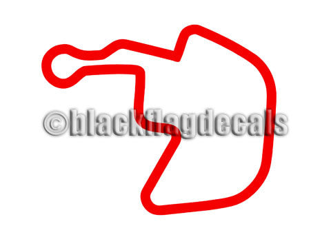 Bir Raceway Map Brainerd Int'l Raceway Competition course track map sticker – Black ...