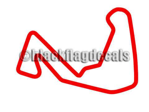 Carolina Motorsports track map sticker