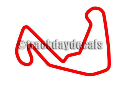 Carolina Motorsports Full track map sticker