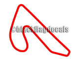 Carolina Motorsports West long track map sticker