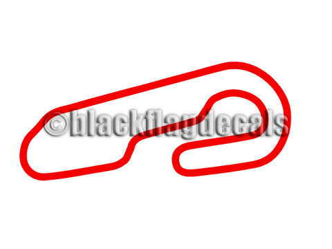 Gateway Raceway Track Sticker Gateway Motorsports Park track map sticker – Black Flag Decals
