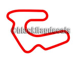 Mid America Motorplex short course track map sticker