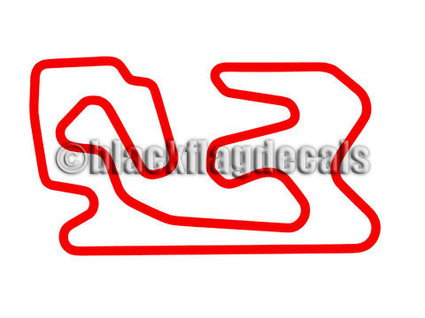 Miller Motorsports Full course track map sticker