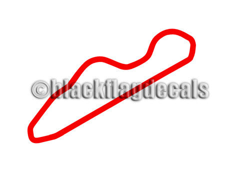 NCM Motorsports Park track map sticker – Black Flag Decals