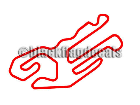 NOLA Motorsports track map sticker – Black Flag Decals