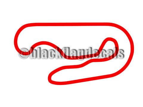 Phoenix Raceway track map sticker – Black Flag Decals