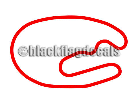 Pikes Peak International Raceway PPIR track map sticker decal – Black ...