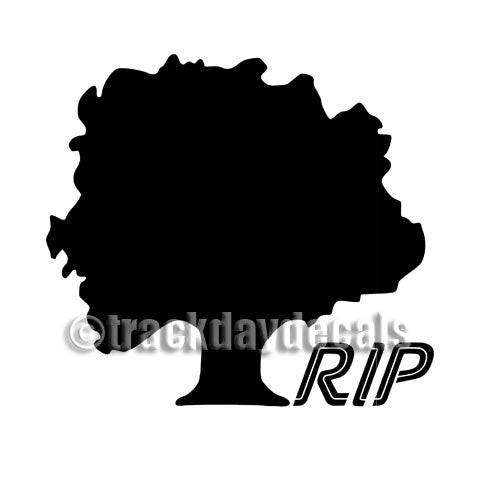 Tree Rippened Sticker VIR Oak Tree RIP died fell sticker decal – Black Flag Decals