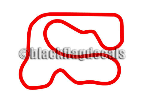 Waterford Hills track map sticker – Black Flag Decals